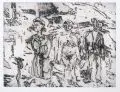 Günter Horlbeck, Das kalte Feld, 1978, Aquatintaradierung mit Plattenton auf "Hahnemühle"-Bütten