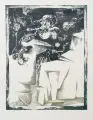 Irmgard Horlbeck-Kappler, Trauer, 1987, Farblithografie auf "Hahnemühle"-Bütten
