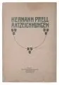 Hermann Prell, Aktzeichnungen, 1893, Lichtdrucke auf Papier, auf weißem Untersatzkarton sowie nochmals auf grünlichem Untersatzkarton klebemontiert