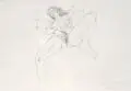 Armin Sandig, Lisbeth, 2008, Grafitzeichnung auf Maschinenbütten