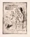 Otto Schubert, Ausstellung Gerstenberger Chemnitz, 1922, Kaltnadelradierungen auf feinem Papier