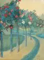 Alwin Seifert, Rosengarten, 1919, Aquarell über Bleistift