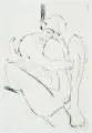 Gudrun Trendafilov, Umarmung, 1987, Radierung auf "Hahnemühle"-Bütten
