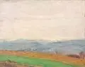 Richard Dreher, Vorfrühling, Öl auf Leinwand