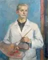 Rudolf Kleemann, Selbstbildnis, 1962, Öl auf Leinwand
