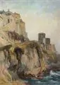 Paul Kretzschmar, Klosteraufgang am Meer. 1920er Jahre, Öl auf Leinwand