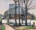 Klaus Wegmann, Altes Haus in Loschwitz II, 2004, Öl auf Hartfaser