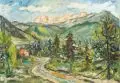 Am Kaisergebirge by Joseph Fritz Zalisz, 1920, Öl auf Leinwand, offered Mar 2019