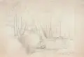Wilhelm Walther, Priesnitz, Bleistiftzeichnung