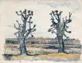 Artur Ahnert, Moritzburg, 1921, Aquarell auf festem Papier