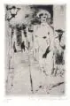 Marcel Frischmann, Straßenmädchen, 1921, Kaltnadelradierung mit Plattenton auf "Van Gelder Zonen"-Bütten