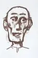 Karl Hofer, Hunger, Lithografie auf Bütten