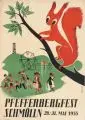 Hans Neupert, und Else Neupert-Keil, Sechs Werbeplakate. 1950er Jahre, Farbserigrafien