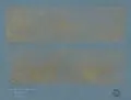 Peter Schönhoff, Als ich noch im Jura lebte, Wohl 1980, Metalldruck von zwei Platten, goldfarben, auf blauem Maschinenbütten