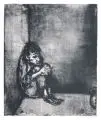 Andreas Paul Weber, Der Gefangene, 1964, Lithografie auf Bütten