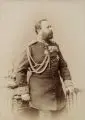 Alfred Naumann, General der Königlich Sächsischen Armee. Wohl Anfang 20. Jh, Fotografie, altretuschiert, auf Karton aufgezogen