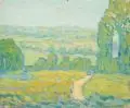 Elisabeth Sarah von Schulz, Frühsommerlandschaft. 1. H. 20. Jh, Öl auf Malpappe