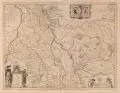 Willem Janszoon Blaeu, / Johannes Willemszoon Blaeu, Juliacensis et Montensis Ducatus - Karte von Jülich und Berg. 1. H. 17. Jh, Kupferstich, altkoloriert, auf kräftigem Bütten