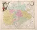 Tobias Conrad Lotter, Saxoniae Superioris, 1758, Kupferstich, altkoloriert, auf kräftigem Bütten