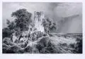 Wilhelm von Abbema, Die Vertheidigung, Nach 1848, Radierung auf leichtem Karton nach einem Gemälde von Carl Friedrich Lessing