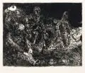 Hubertus Giebe, Ruhende Soldaten, 1984, Radierung auf Bütten