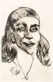 Ernst Hassebrauk, Cornelia, Wohl 1957, Kaltnadelradierung auf kräftigem Bütten