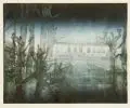 Wolfgang Korn, Nebel im Barockpark, 1991, Monotypie