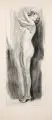 Alois Kolb, Hemdauszieherin, Wohl 1930, Radierung auf kräftigem Velin