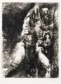 Peter Schnürpel, Siegerfiguren, 1980, Kaltnadelradierung auf kräftigem Bütten