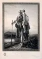 Auguste Gaspard Louis Desnoyers, Belisaire, 1806, Radierung und Kupferstich auf kräftigem Bütten mit Wasserzeichen (nicht identifiziert) nach dem Gemälde von Francois Gerard aus der Galerie Leuchenberg, München