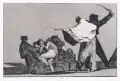 Francisco de Goya y Lucientes, Disparate Conocido (Que Guerrero!), 1815-1824, Radierung und Aquatinta auf Bütten