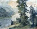 Hans Münnich, Wolfgangsee, Öl auf Leinwand