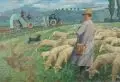 Alfred Schütze, Schäfer mit Schafherde