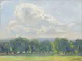Otto Westphal, Maillebahn im Schlosspark Pillnitz. Wohl um 1930