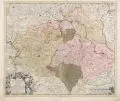 Frederick de Wit, Circuli Saxoniae Superior, Um 1680, Kolorierter Kupferstich auf kräftigem Bütten