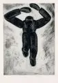 Nuria Quevedo, Bleikugeln in der Hand 1985 - 1997, 1997, Kaltnadelradierungen mit Aquatinta auf "Arches"-Bütten