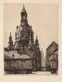 Otto Westphal-Rudolstadt, Salzgasse in Dresden, Um 1923, Radierung mit Plattenton auf Velin