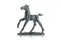 Erich Saalmann, Spielendes Fohlen, Um 1920, Bronze, gegossen, schwarzbraun patiniert