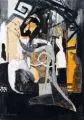 Michael Kunert, Die kleine Angst, 1989, Acryl, Blei, Tinte und Kreide auf strukturierter Malpappe