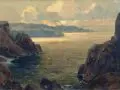 Erich Mercker, Nordkap, Öl auf Leinwand