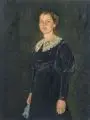 Georg Oehme, Bildnis einer jungen Dame mit Spitzenkragen