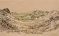 An der Südspitze der Insel Fanö (Fanø) by Oskar von Alvensleben, 1888, Aquarell und weiße Kreide über Bleistiftzeichnung auf bräunlichem Papier, offered Jun 2017