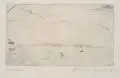 Elisabeth Ahnert, Bergsee, 1923, Kaltnadelradierung mit Plattenton auf Velin