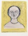 Massimo Campigli, Autoritratto, 1965, Farblithografie auf "BFK RIVES"-Bütten