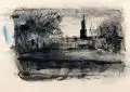 Dietrich Fröhner, Dreikönigskirche Dresden, Feder- und Pinselzeichnungen in Tusche und Aquarell