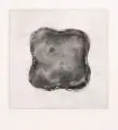 Gotthard Graubner, Kleines Kissen, 1969, Vernis mou auf weichem Japanbütten in zwei aufgewalzten Lagen