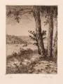 Minni (Hermine) Herzing, Eichendorf Schumann Liederkreis, Mappe mit acht von zwölf Radierungen auf Karton