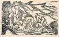Ludwig von Hofmann, Anbetung, Wohl 1928, Holzschnitt auf Velin