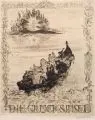 Hans Jüchser, Die Glücksinsel, 1921, Radierung auf festem Papier