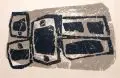 Raoul Ubac, Pierre ecrite, 1958, Farblithografie auf festem Bütten